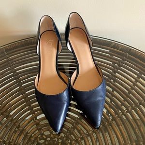 Franco Sarto Navy Blue Heels